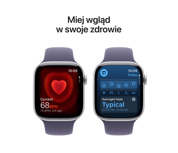 APPLE Watch Series 11 GPS + Cellular 42mm Aluminiowa koperta (srebrny)/ Sportowy pasek (księżycowa poświata) - rozmiar M/L - 1362418 - zdjęcie 5